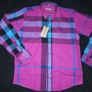 Burberry button up. Please read description